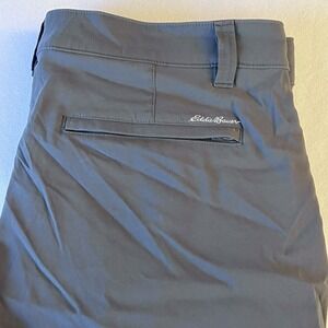 Eddie Bauer Men Gray Travex Nylon Performance Hiking Outdoors Pants Size 34X31